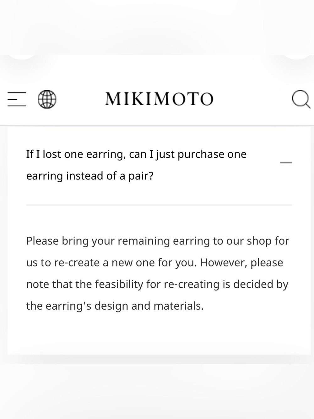 Mikimoto AAA Akoya Pearl 18K White Gold SINGLE Stud Earring 6-6.5mm Box - Picture 11 of 11